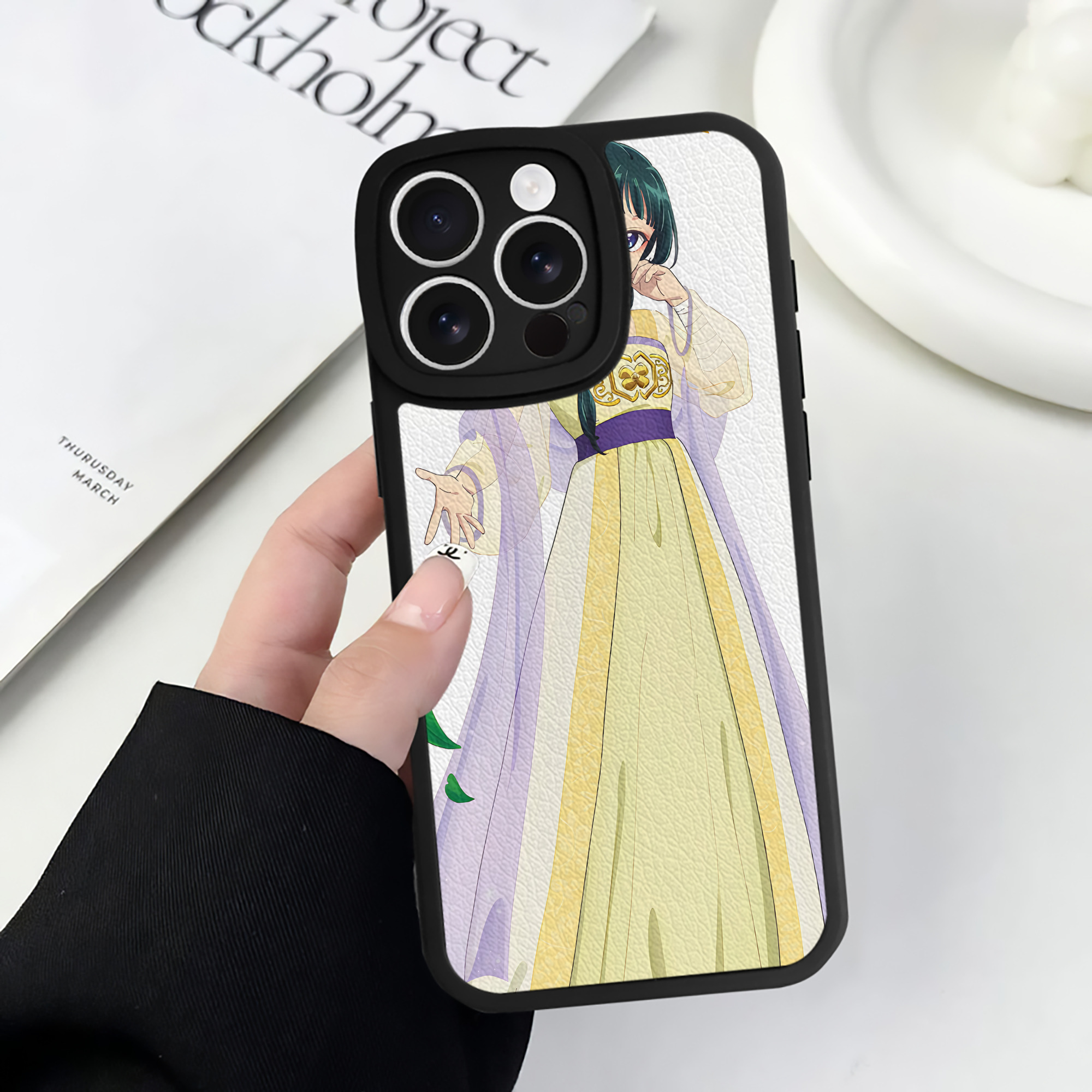 薬屋のひとりごと The Apothecary Diaries 【iPhone 16シリーズ対応】シリコンスマホケース（レザー調） 材質：シリコン